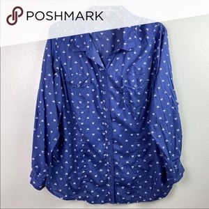 Torrid Bow button up